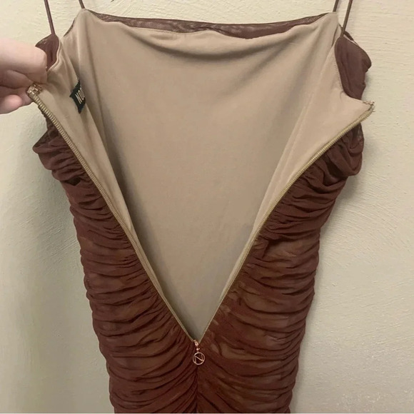 Nookie Mecca Mini Dress in Chocolate Size Small - Picture 11 of 13